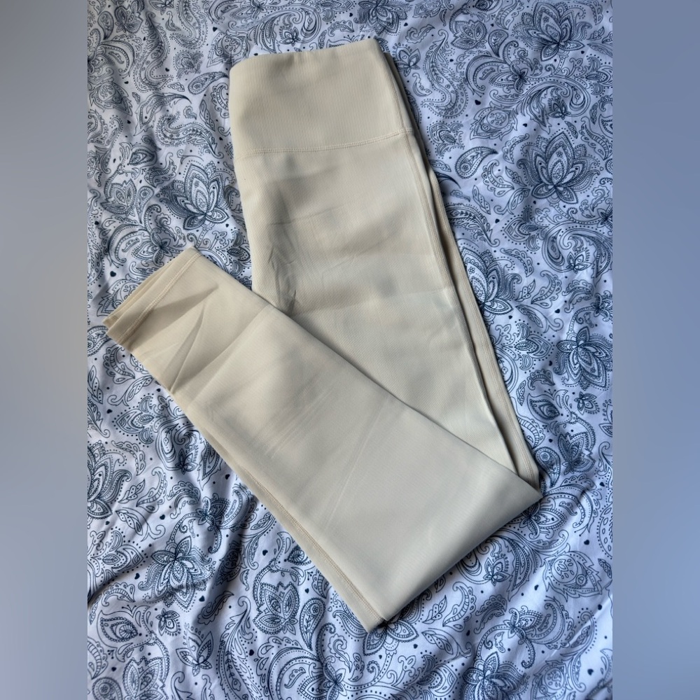 Mono B Off-White/Ivory Micro Ribbed Leggings Sizes Various NWOT - Picture 4 of 10
